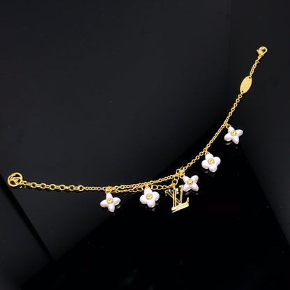 [Am jewelry]LOGO 6 MOTIF STAR AND SUN GOLD BRACELET