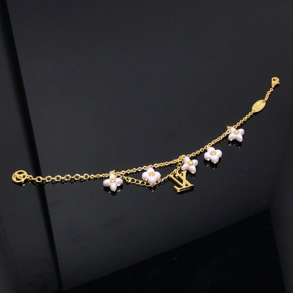 [Am jewelry]LOGO 6 MOTIF STAR AND SUN GOLD BRACELET