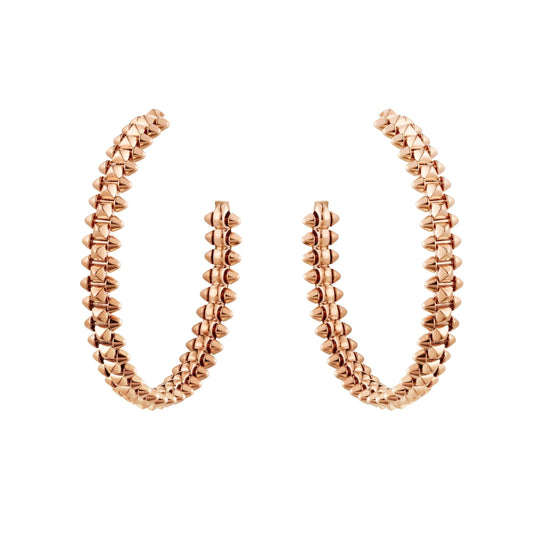 [Am jewelry]CLASH LARGE HOOP EARRINGS