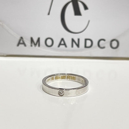 [Am jewelry]LOVE RING 4MM 1 DIAMOND