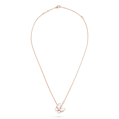 [Am jewelry]BUTTERFLY MOP DIAMOND NECKLACE