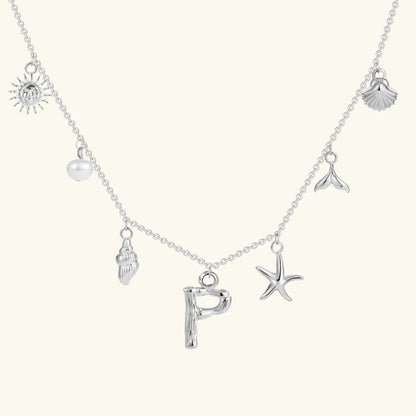 [AM Jewels]Avaria Ocean Initial Necklace