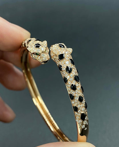 [Am jewelry]Cheetah Collection Large Diamond Bracelet