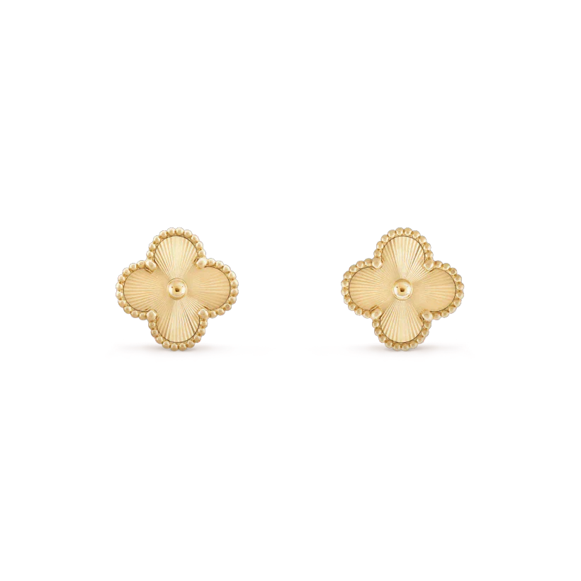 [Am jewelry]CLOVER MINI 9.5MM LASER EARRINGS