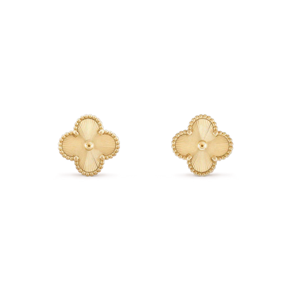 [Am jewelry]CLOVER MINI 9.5MM LASER EARRINGS
