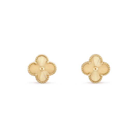 [Am jewelry]CLOVER MINI 9.5MM LASER EARRINGS