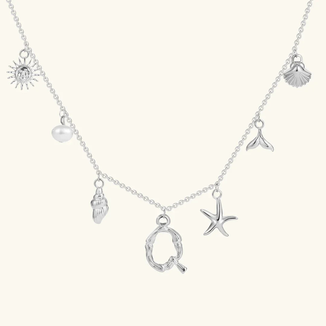 [AM Jewels]Avaria Ocean Initial Necklace