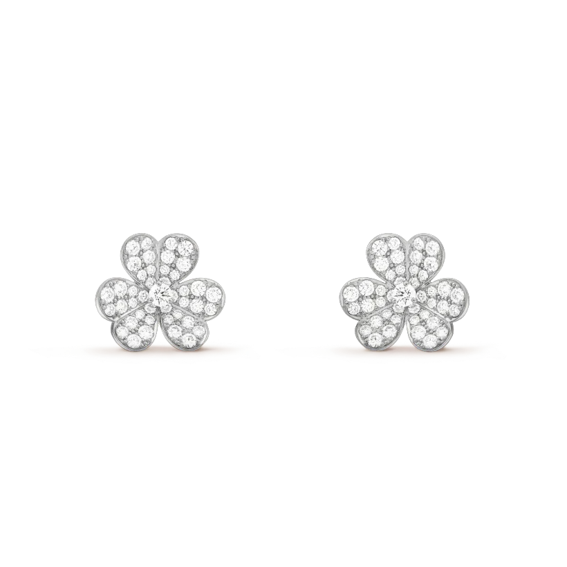[Am jewelry]CLOVER COMOS DIAMOND EARRINGS SILVER