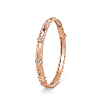 [Am jewelry]CLOVER BRACELET 4MM DIAMONDS