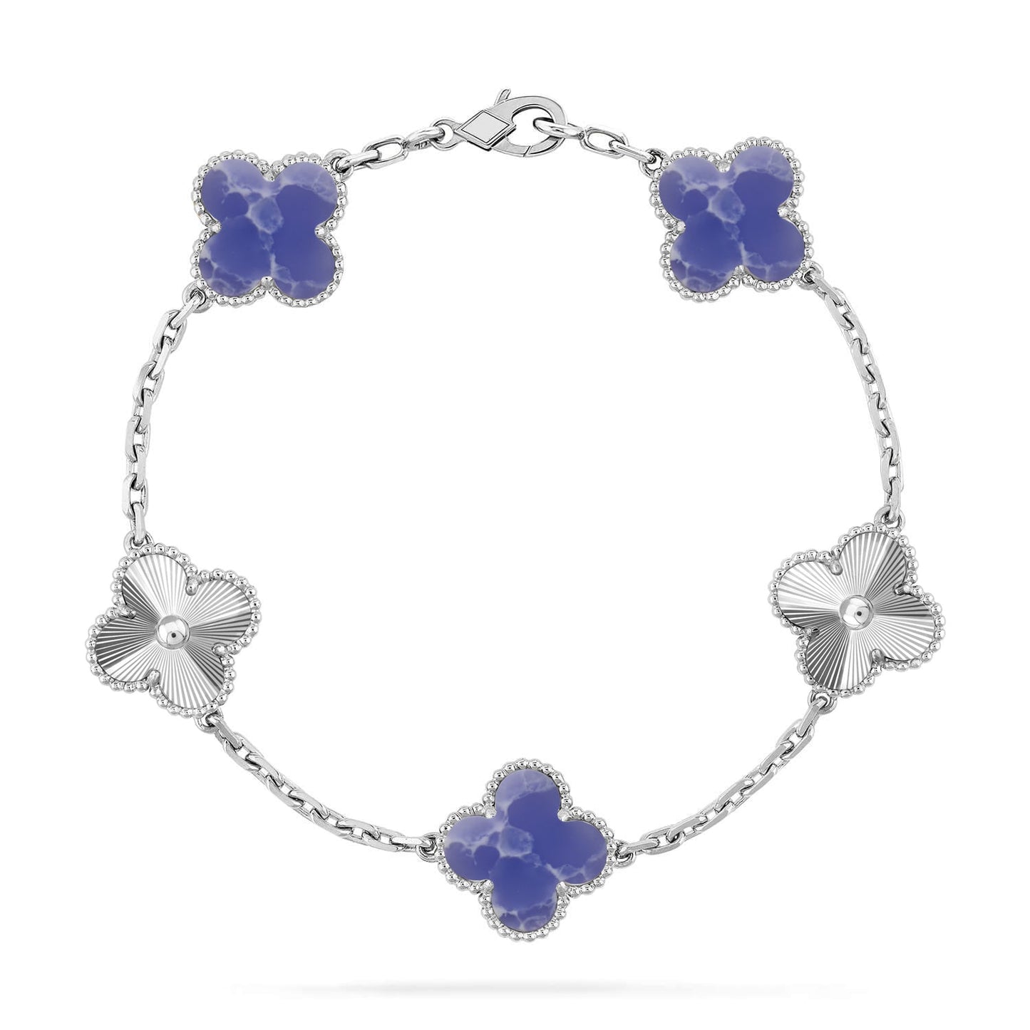 [Am jewelry]CLOVER 5 MOTIF BLUE VEINS BRACELET COLLECTION