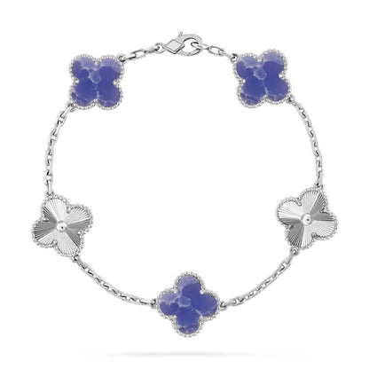[Am jewelry]CLOVER 5 MOTIF BLUE VEINS BRACELET COLLECTION