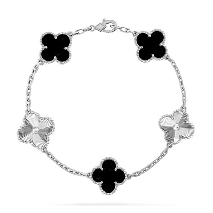 [Am jewelry] CLOVER 5 MOTIF ONYXS BRACELET COLLECTION