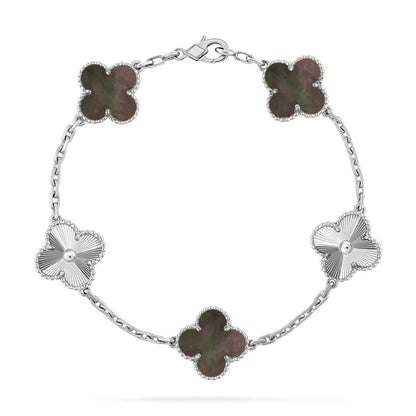 [Am jewelry] CLOVER 5 MOTIF GRAY MOP BRACELET COLLECTION