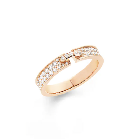 [Am jewelry]ALLIANCE LIENS VIDENCE PAVED DIAMOND 4MM RING