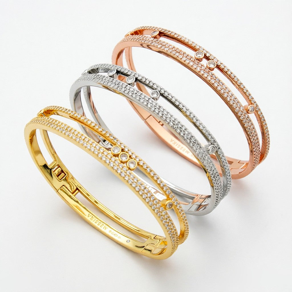 [Am Jewelry]Move Romane pavé bangle