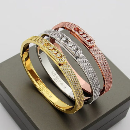 [Am Jewelry]Move Noa Full Pavé Diamond Bangle Bracelet