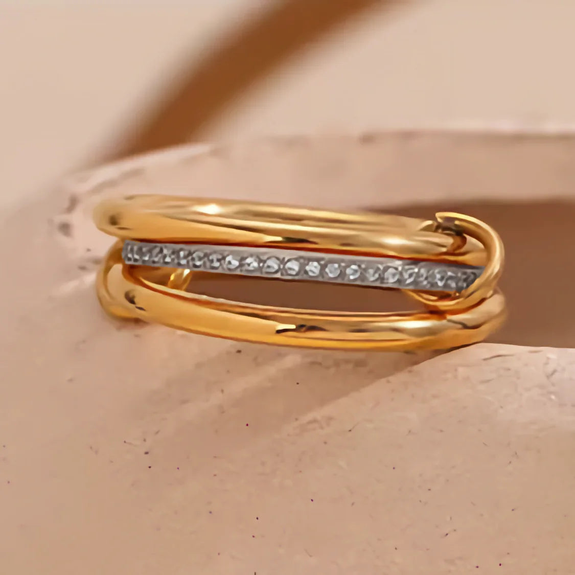 [AM Jewels]Chastity Diamond Ring Stack