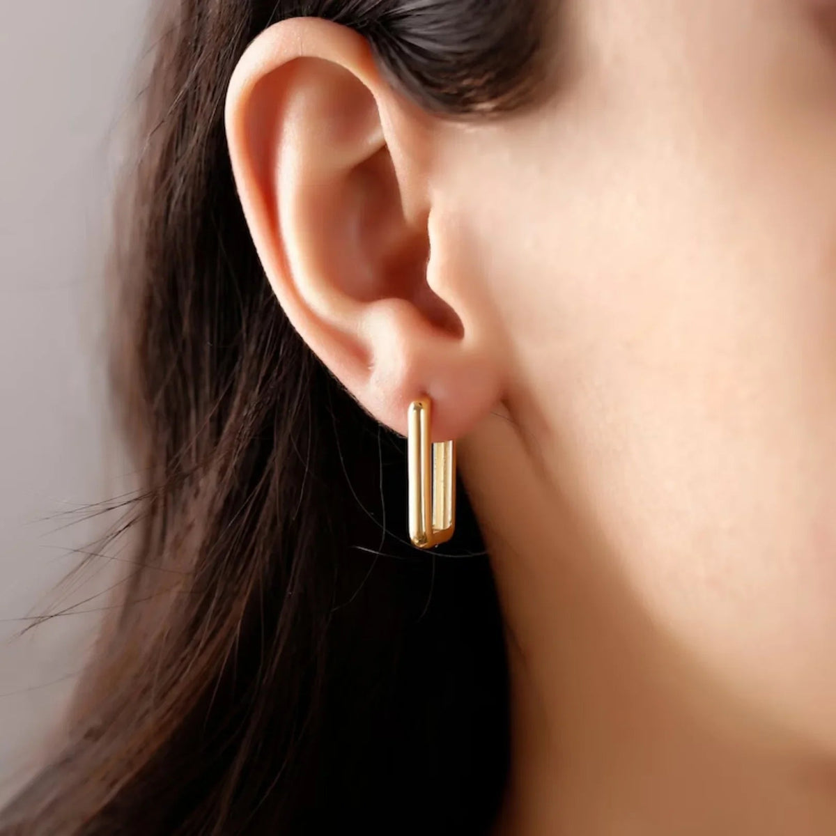 [AM Jewels]Ambrielle Gold U Hoops