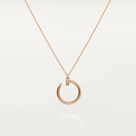 [Am jewelry]JUSTE NECKLACE PINK GOLD