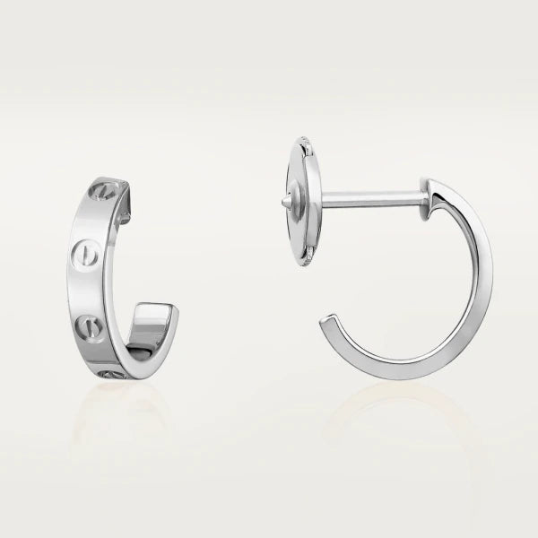 [Am jewelry]LOVE EARRINGS 2.65MM SILVER
