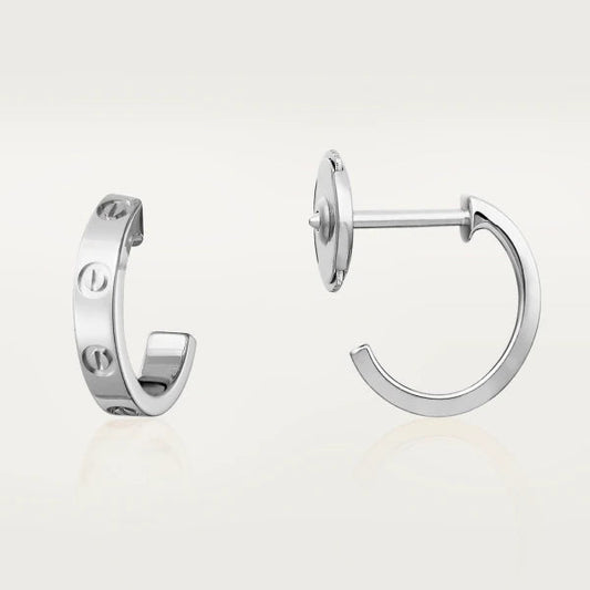 [Am jewelry]LOVE EARRINGS 2.65MM SILVER