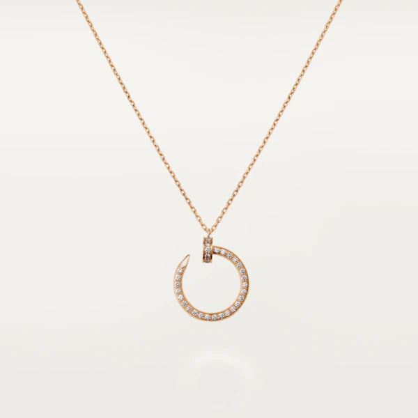 [Am jewelry]JUSTE NECKLACE PINK GOLD DIAMONDS