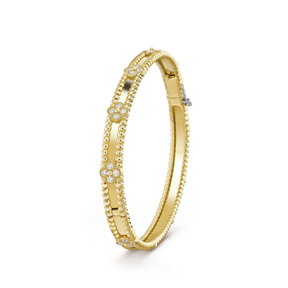 [Am jewelry]CLOVER BRACELET 4MM DIAMONDS