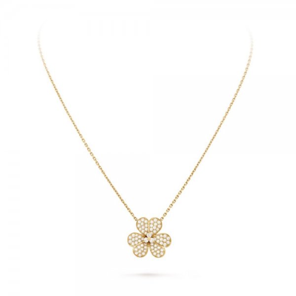 [Am jewelry]FLOWER DIAMOND NECKLACE