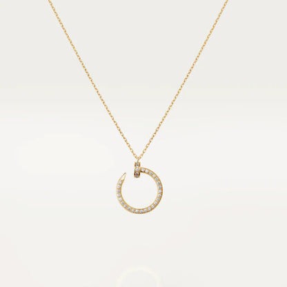 [Am jewelry]JUSTE NECKLACE GOLD DIAMONDS