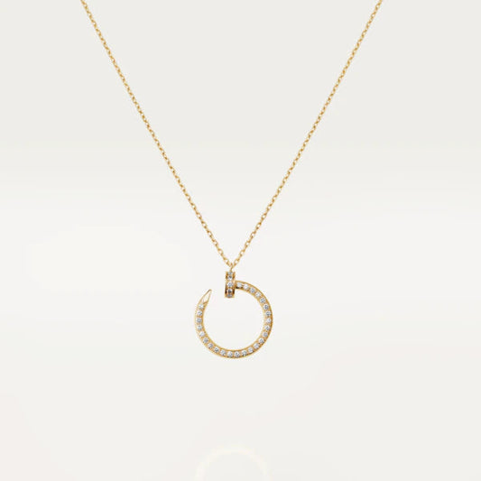 [Am jewelry]JUSTE NECKLACE GOLD DIAMONDS