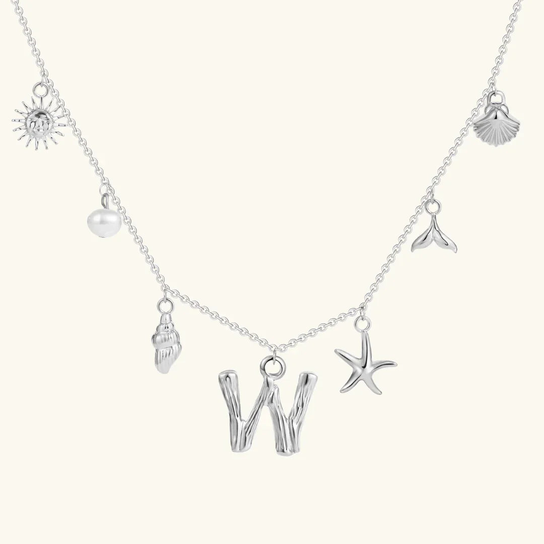 [AM Jewels]Avaria Ocean Initial Necklace