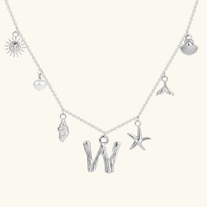 [AM Jewels]Avaria Ocean Initial Necklace