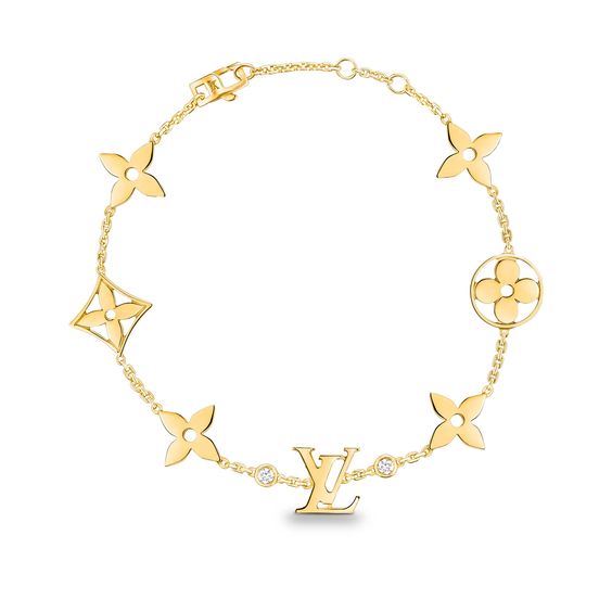 [Am jewelry]STAR AND SUN 7 MOTIFS GOLD BRACELET