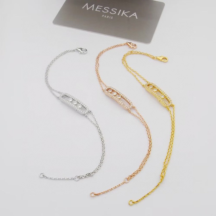[Am Jewelry] Move Classique pavé bracelet