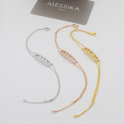 [Am Jewelry] Move Classique pavé bracelet