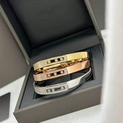 [Am Jewelry]Move Noa Rose Gold Pavé Diamond Bangle Bracelet