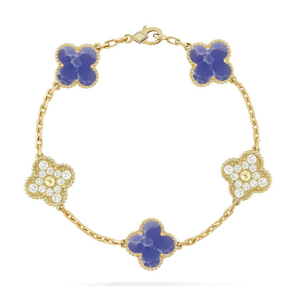 [Am jewelry]CLOVER 5 MOTIF BLUE VEINS BRACELET COLLECTION