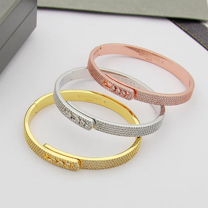 [Am Jewelry]Move Noa Full Pavé Diamond Bangle Bracelet