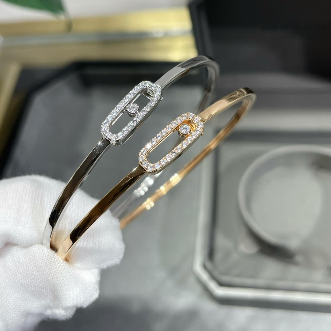 [Am Jewelry]Move Uno pavé flex bangle medium