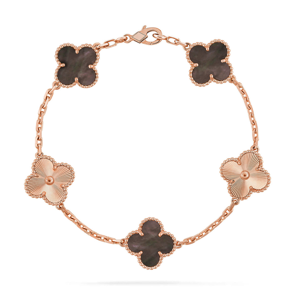 [Am jewelry] CLOVER 5 MOTIF GRAY MOP BRACELET COLLECTION
