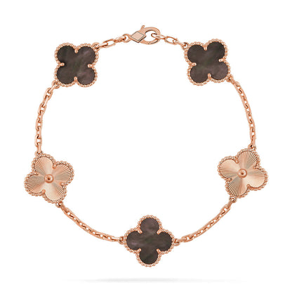[Am jewelry] CLOVER 5 MOTIF GRAY MOP BRACELET COLLECTION