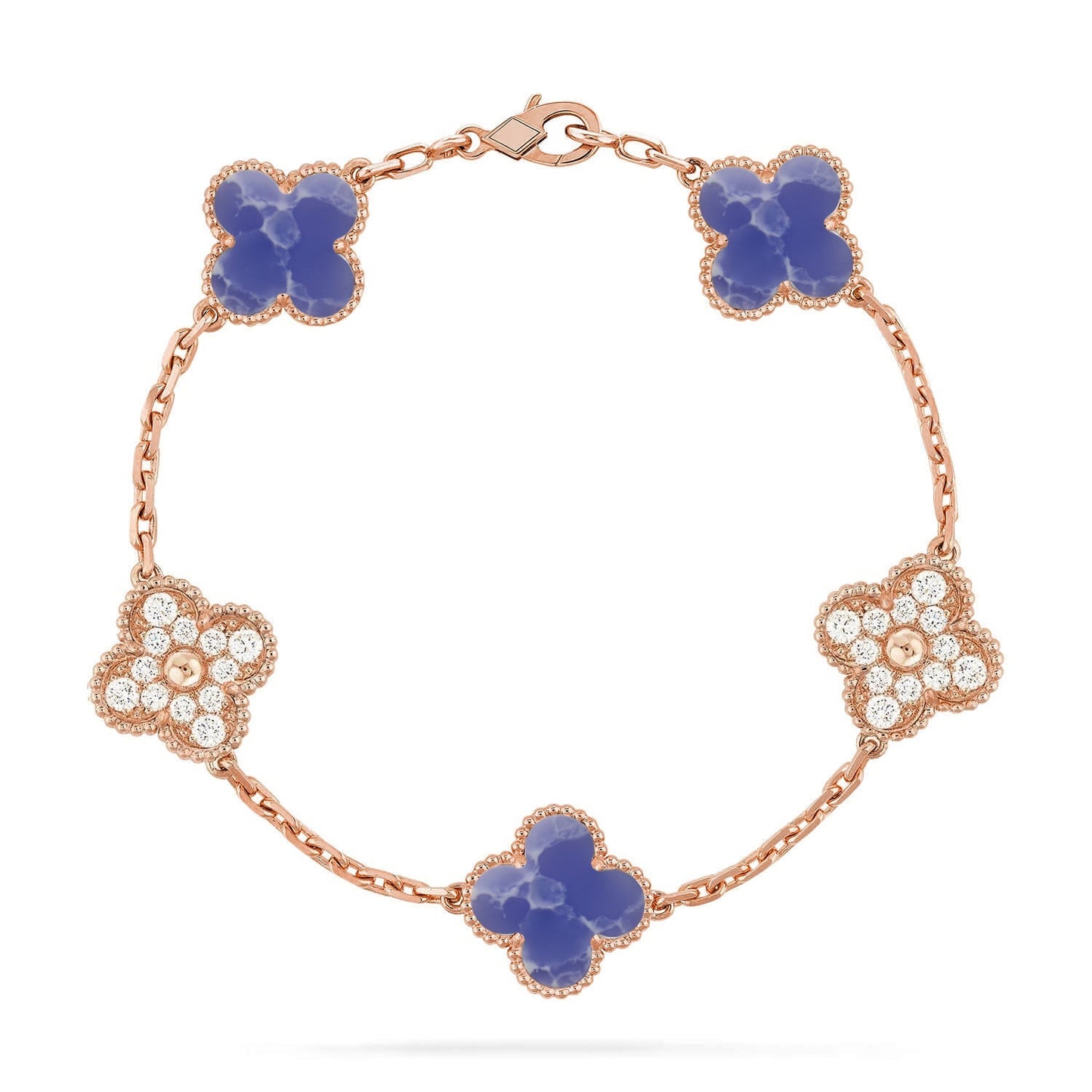 [Am jewelry]CLOVER 5 MOTIF BLUE VEINS BRACELET COLLECTION