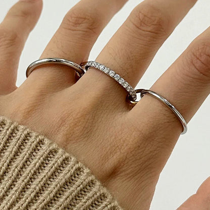 [AM Jewels]Evadne Diamond Ring Stack