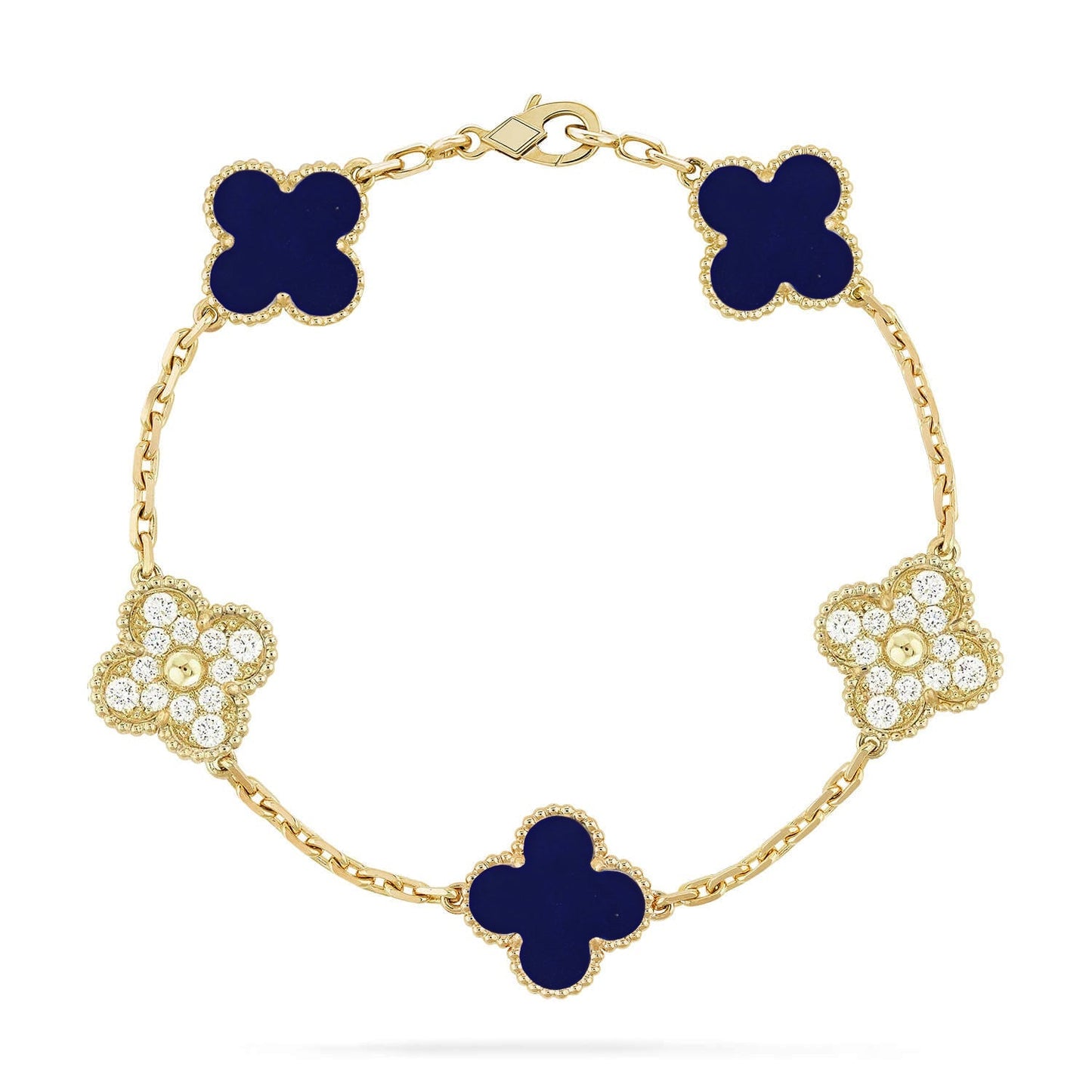 [Am jewelry]CLOVER 5 MOTIF LAPIS LAZULI BRACELET COLLECTION
