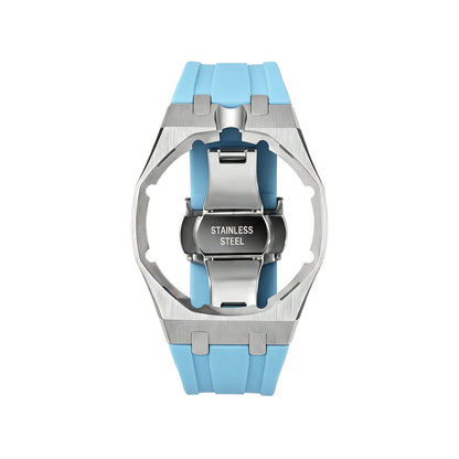 AM Jewels Strap Exclusive Steel Case & Silicone Strap With Cradle