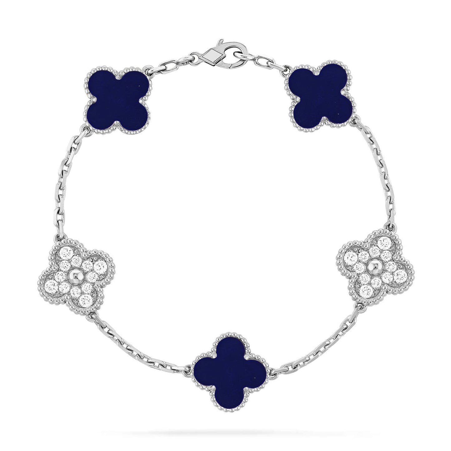 [Am jewelry]CLOVER 5 MOTIF LAPIS LAZULI BRACELET COLLECTION