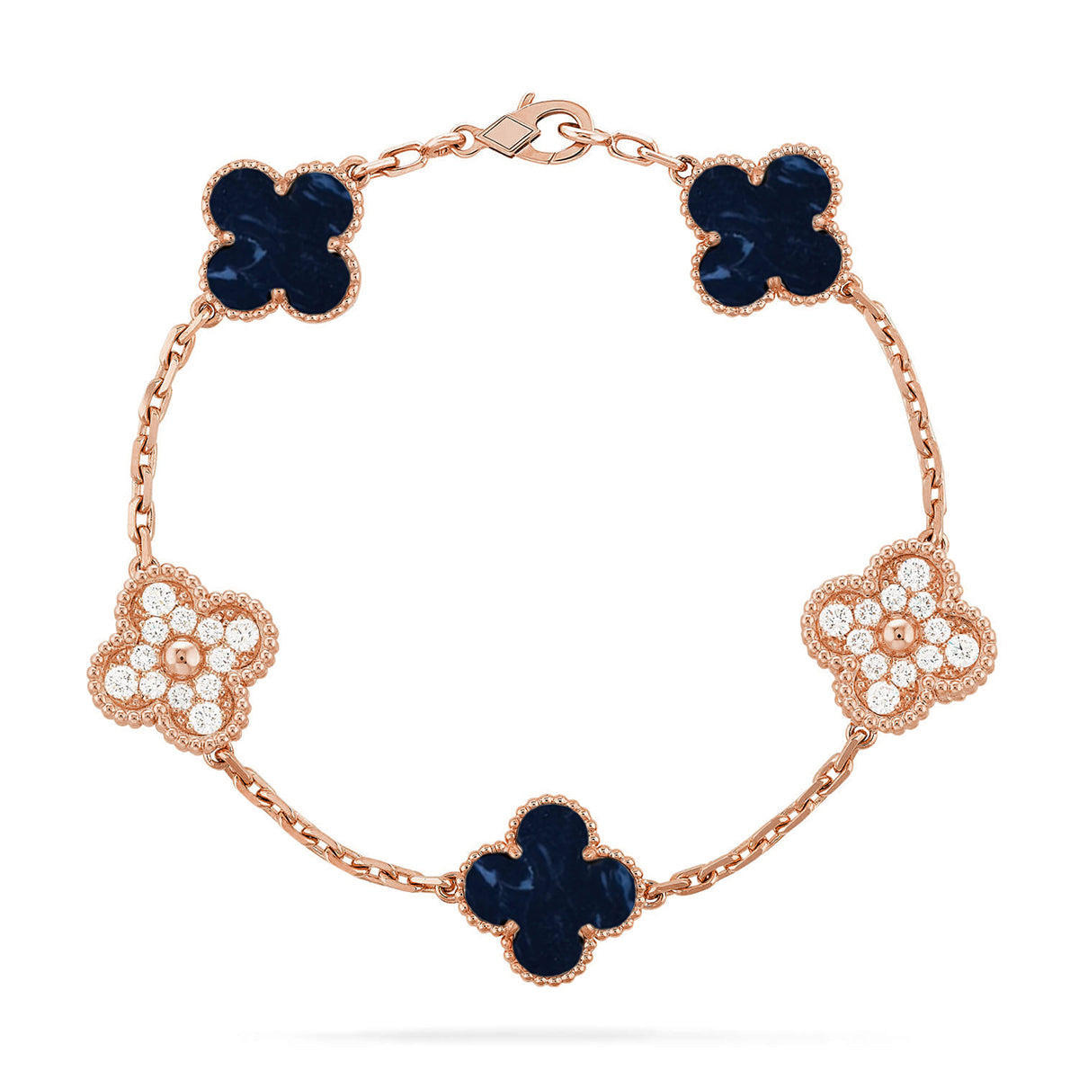 [Am jewelry]CLOVER 5 MOTIF PIETERSITE BRACELET COLLECTION