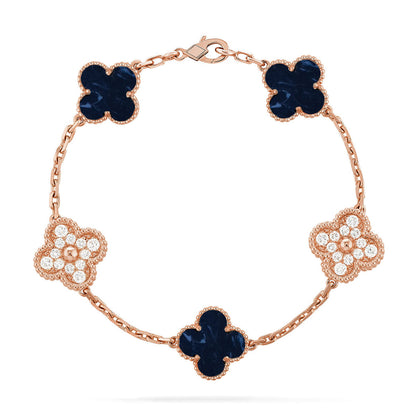 [Am jewelry]CLOVER 5 MOTIF PIETERSITE BRACELET COLLECTION