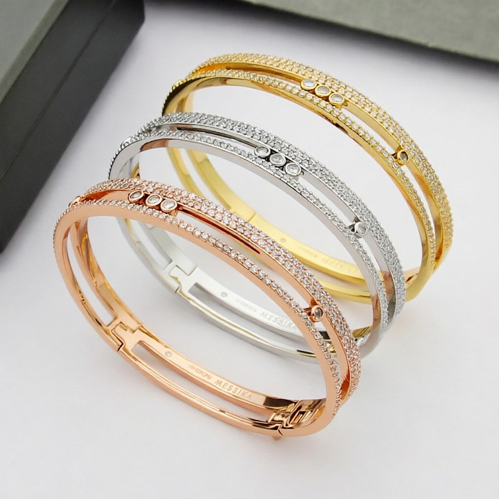 [Am Jewelry]Move Romane pavé bangle
