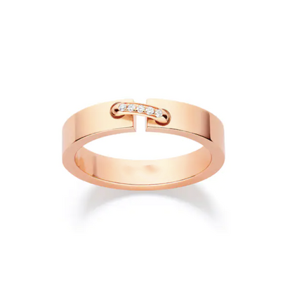 [Am jewelry]ALLIANCE LIENS VIDENCE DIAMOND 4MM RING
